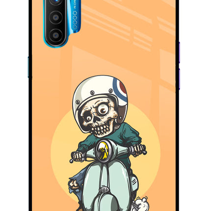 Undead Biker Realme XT/X2 Glass Case Back Cover by Casekaro