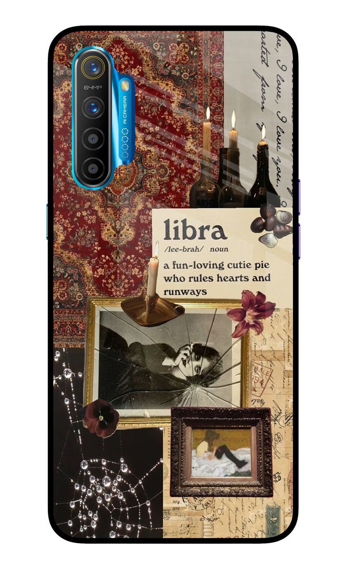 Libra Zodiac Realme XT/X2 Glass Case Back Cover by Casekaro
