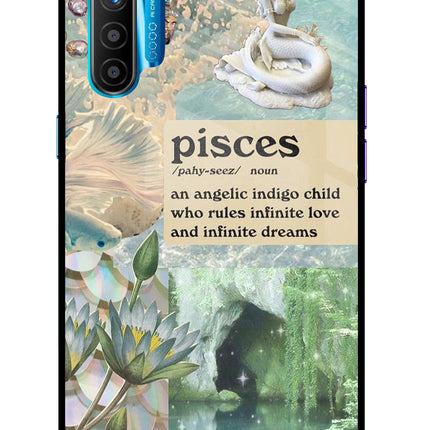 Pisces Zodiac Realme XT/X2 Glass Case Back Cover by Casekaro