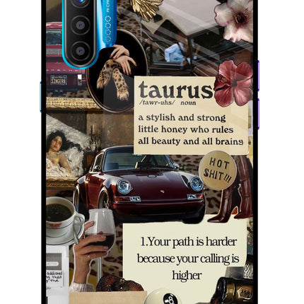 Taurus Zodiac Realme XT/X2 Glass Case Back Cover by Casekaro