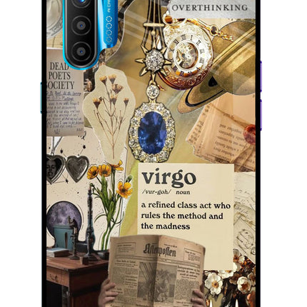 Virgo Zodiac Realme XT/X2 Glass Case Back Cover by Casekaro