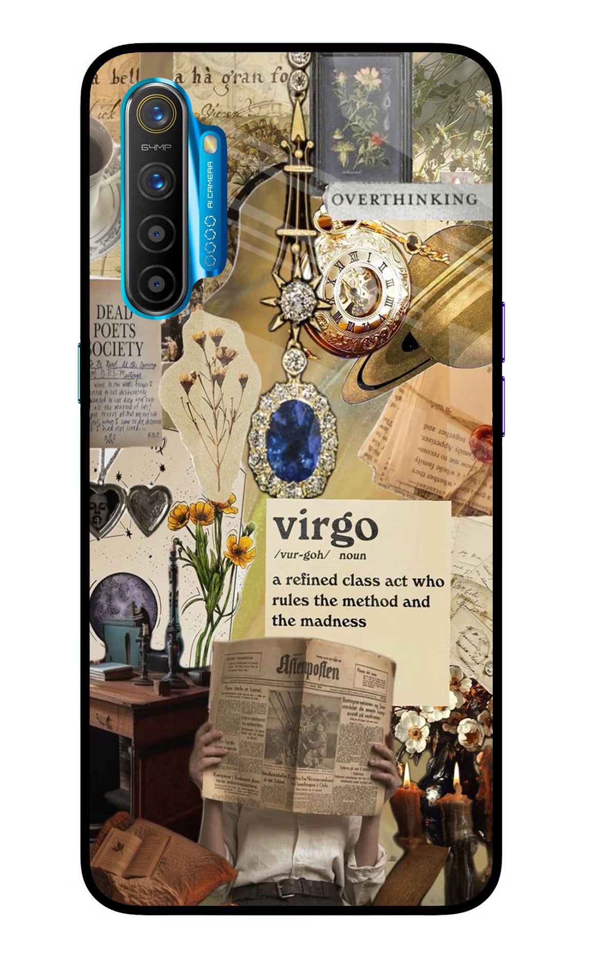 Virgo Zodiac Realme XT/X2 Glass Case Back Cover by Casekaro