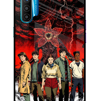 Ordinary Things Characters Realme XT/X2 Glass Case Back Cover by Casekaro