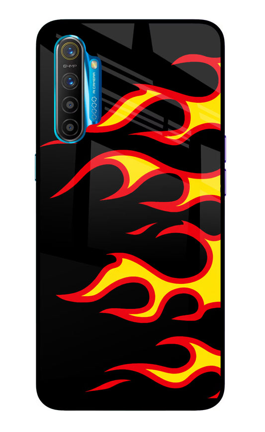 Side Sweep Flames Realme XT/X2 Glass Case
