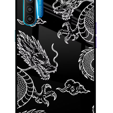 Twin Dragons Realme XT/X2 Glass Case Back Cover by Casekaro