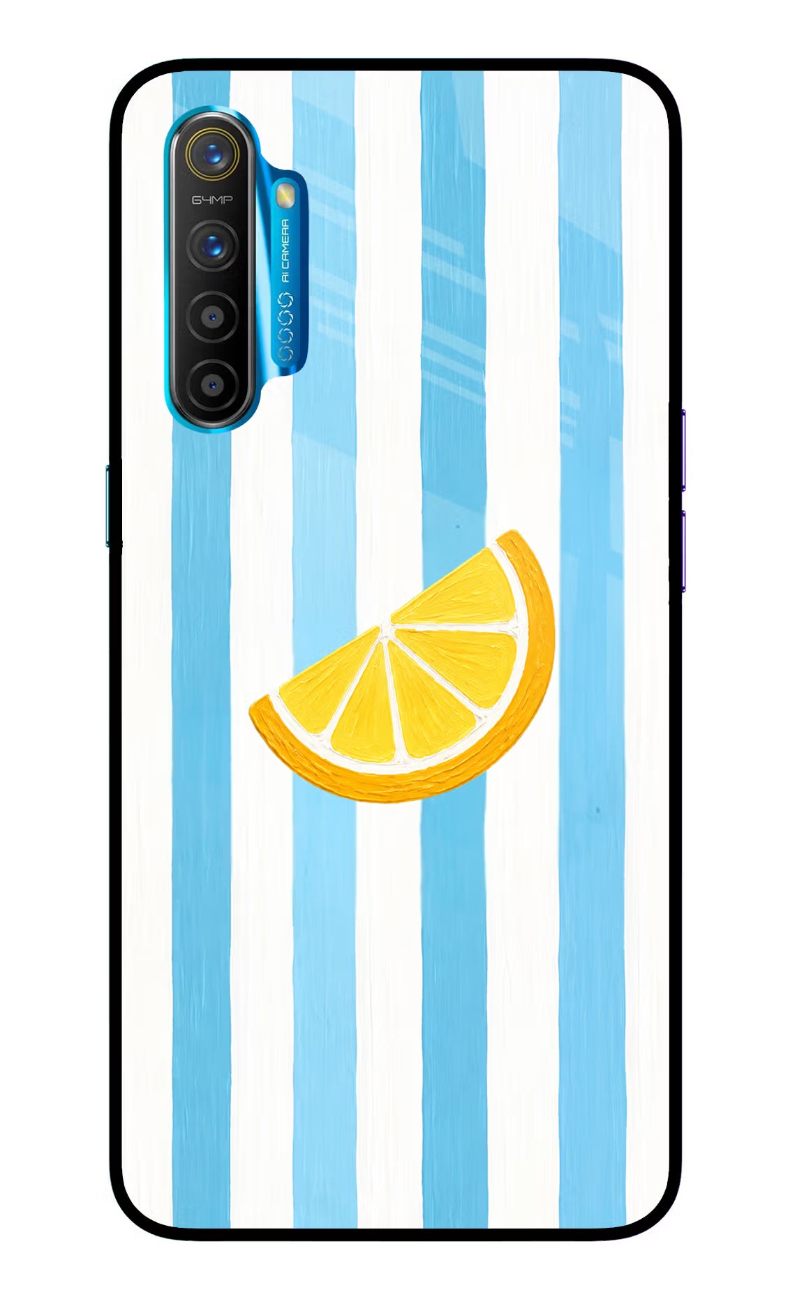 Summer Lemon Realme XT/X2 Glass Case Back Cover by Casekaro