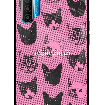 Pink Cats Realme XT/X2 Glass Case