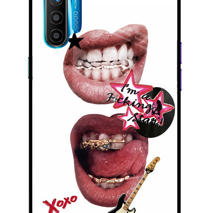 Rockstar Realme XT/X2 Glass Case Back Cover by Casekaro