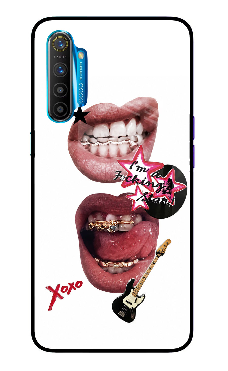 Rockstar Realme XT/X2 Back Cover, Glass case