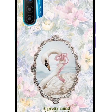 Pretty Mind Pretty Soul Realme XT/X2 Glass Case Back Cover by Casekaro
