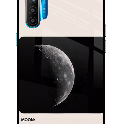 Moon Phase Realme XT/X2 Glass Case Back Cover by Casekaro