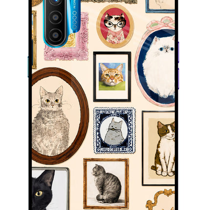 Mirror Cats Realme XT/X2 Glass Case Back Cover by Casekaro