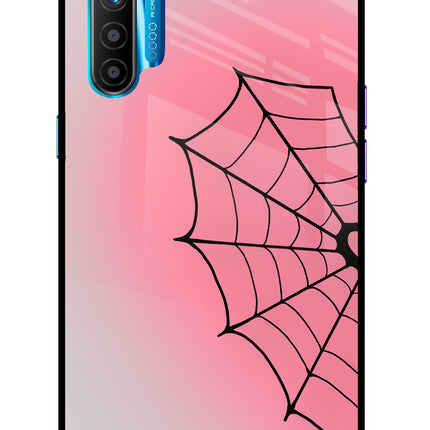 Pink Web Realme XT/X2 Glass Case Back Cover by Casekaro