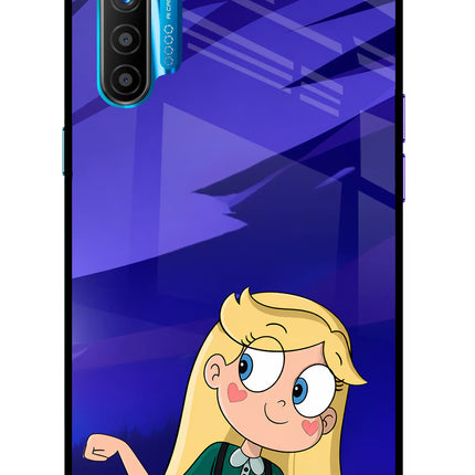 Star Glow Realme XT/X2 Glass Case Back Cover by Casekaro