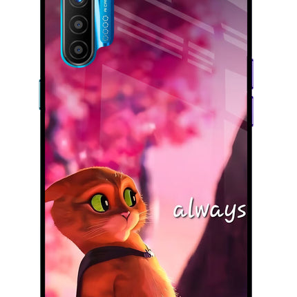 Always Cat Realme XT/X2 Glass Case Back Cover by Casekaro