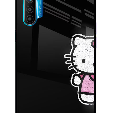 Kitty Charm Realme XT/X2 Glass Case Back Cover by Casekaro