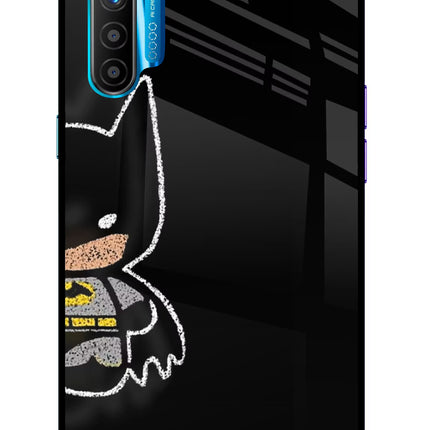 Bat Kitty Realme XT/X2 Glass Case Back Cover by Casekaro
