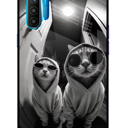 Hood Cats Realme XT/X2 Glass Case Back Cover by Casekaro