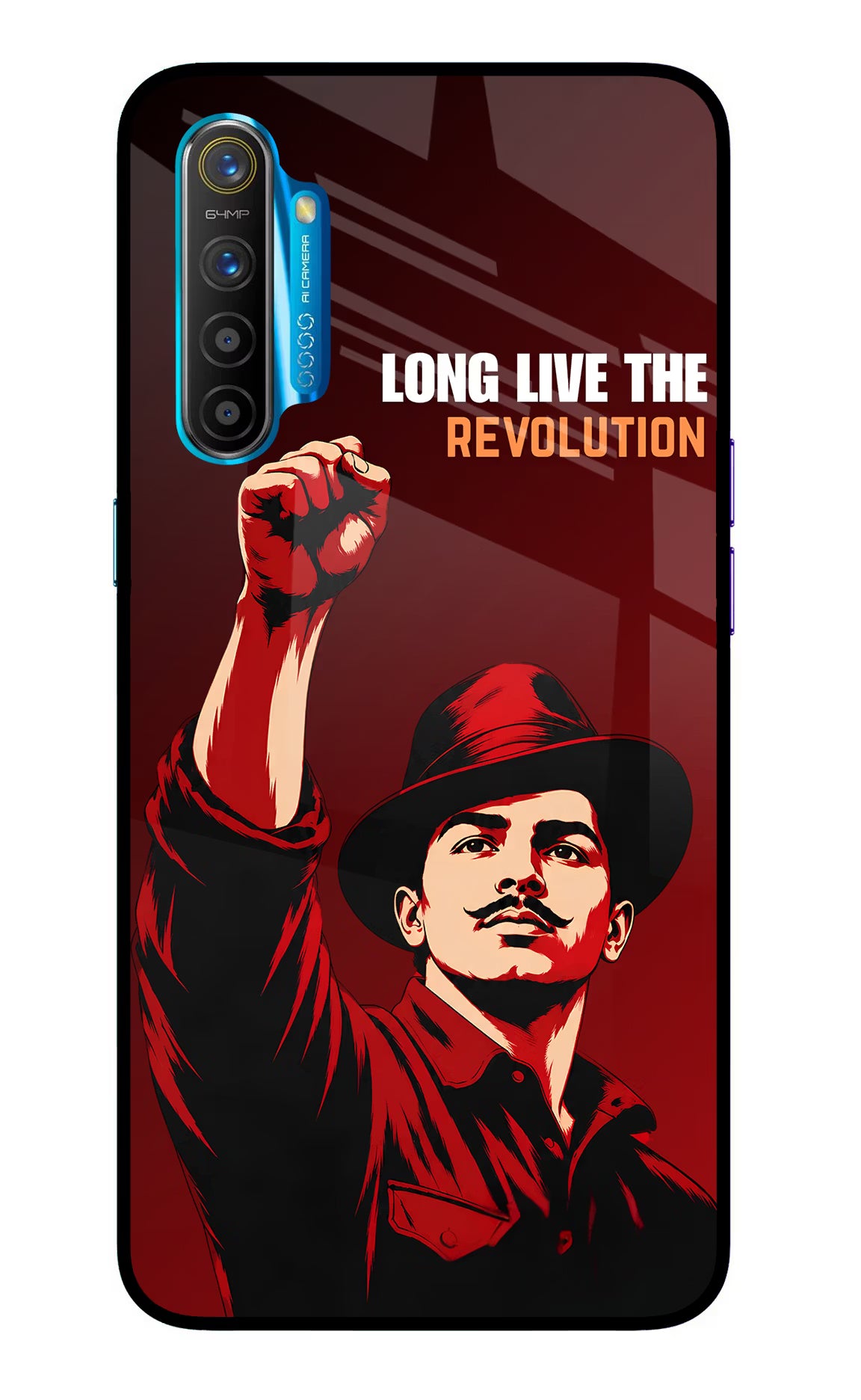Bhagat Singh Revolution Realme XT/X2 Glass Case