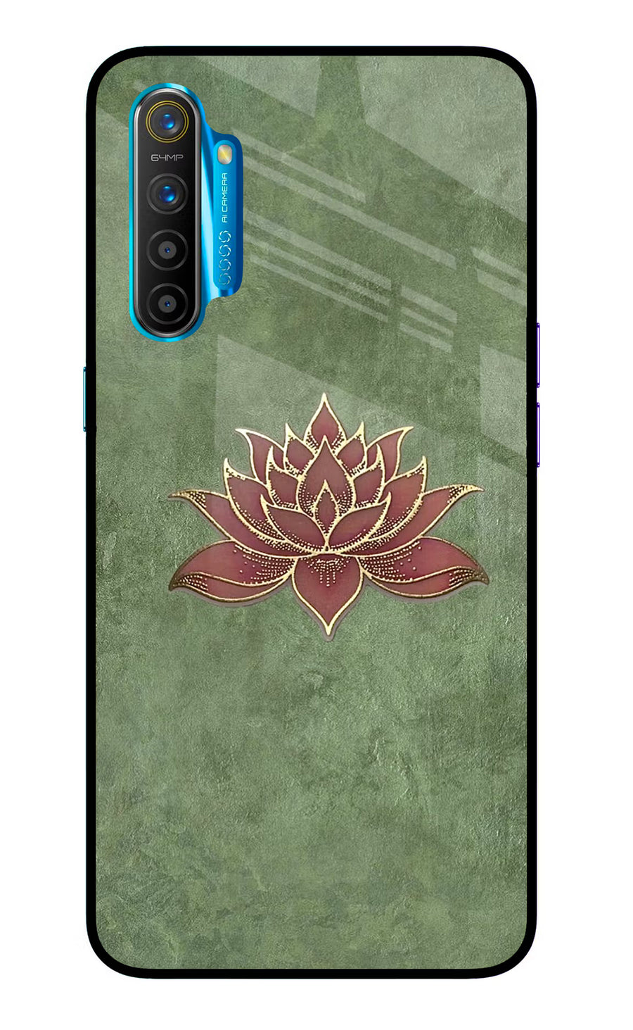 Lotus Grace Realme XT/X2 Back Cover, Glass case