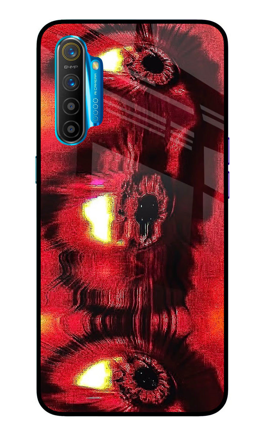 Fire Eye Realme XT/X2 Back Cover, Glass case