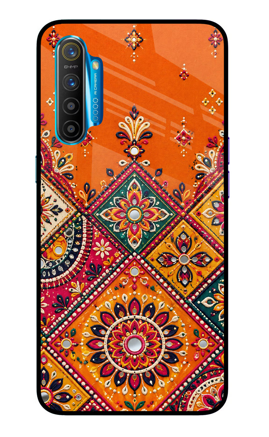 Kutch Glow Realme XT/X2 Back Cover, Glass case