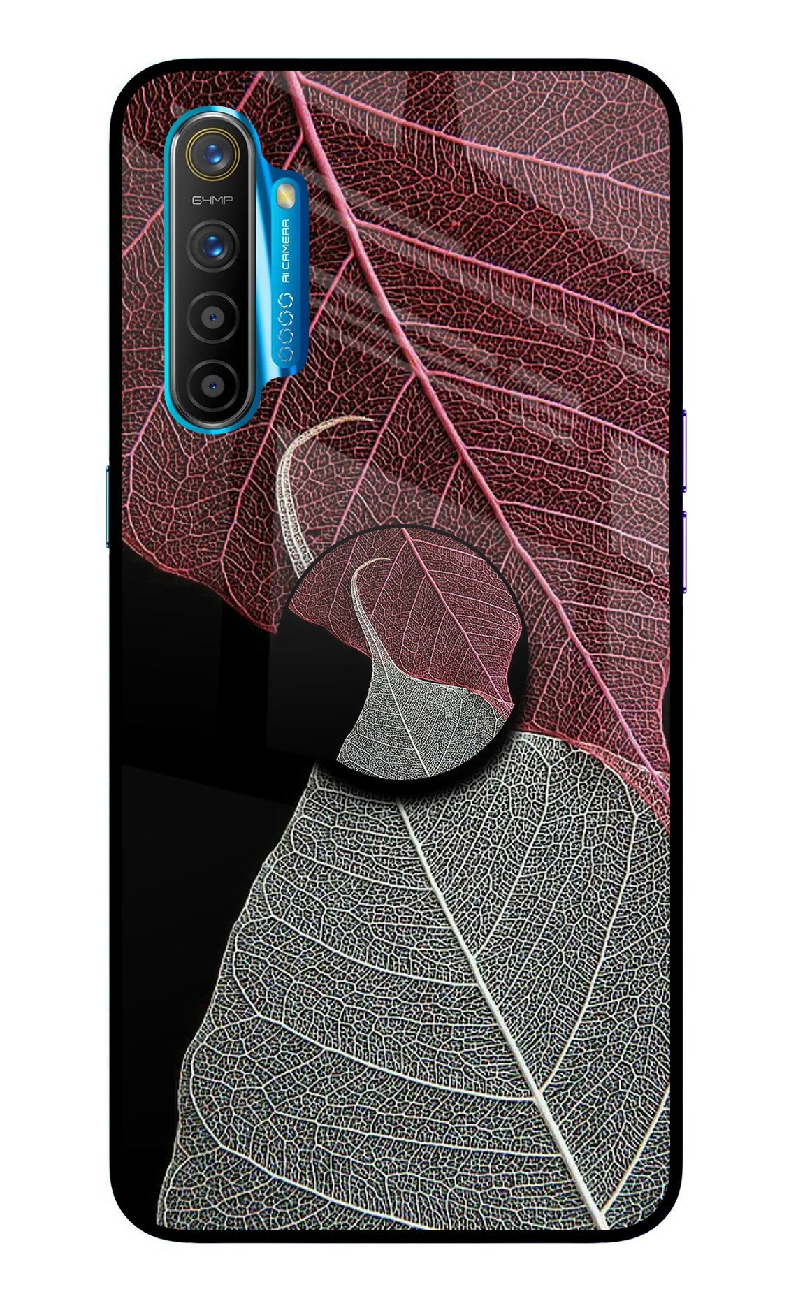 Leaf Pattern Realme XT/X2 Glass Case