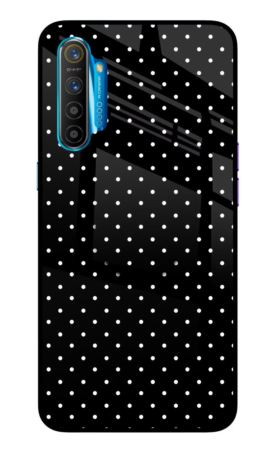 White Dots Realme XT/X2 Pop Case, Glass case