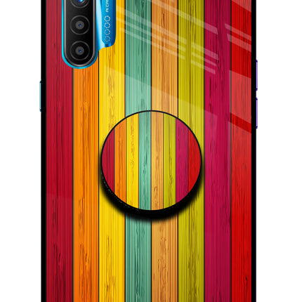 Multicolor Wooden Realme XT/X2 Pop Case by Casekaro