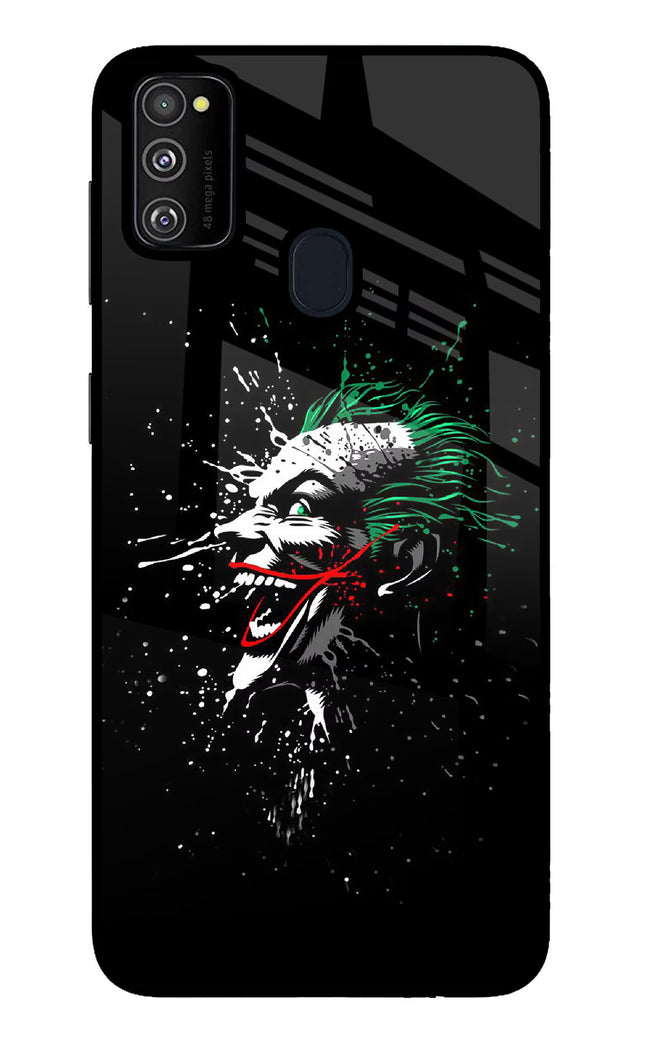 Joker Samsung M30s Glass Case Back Cover by Casekaro