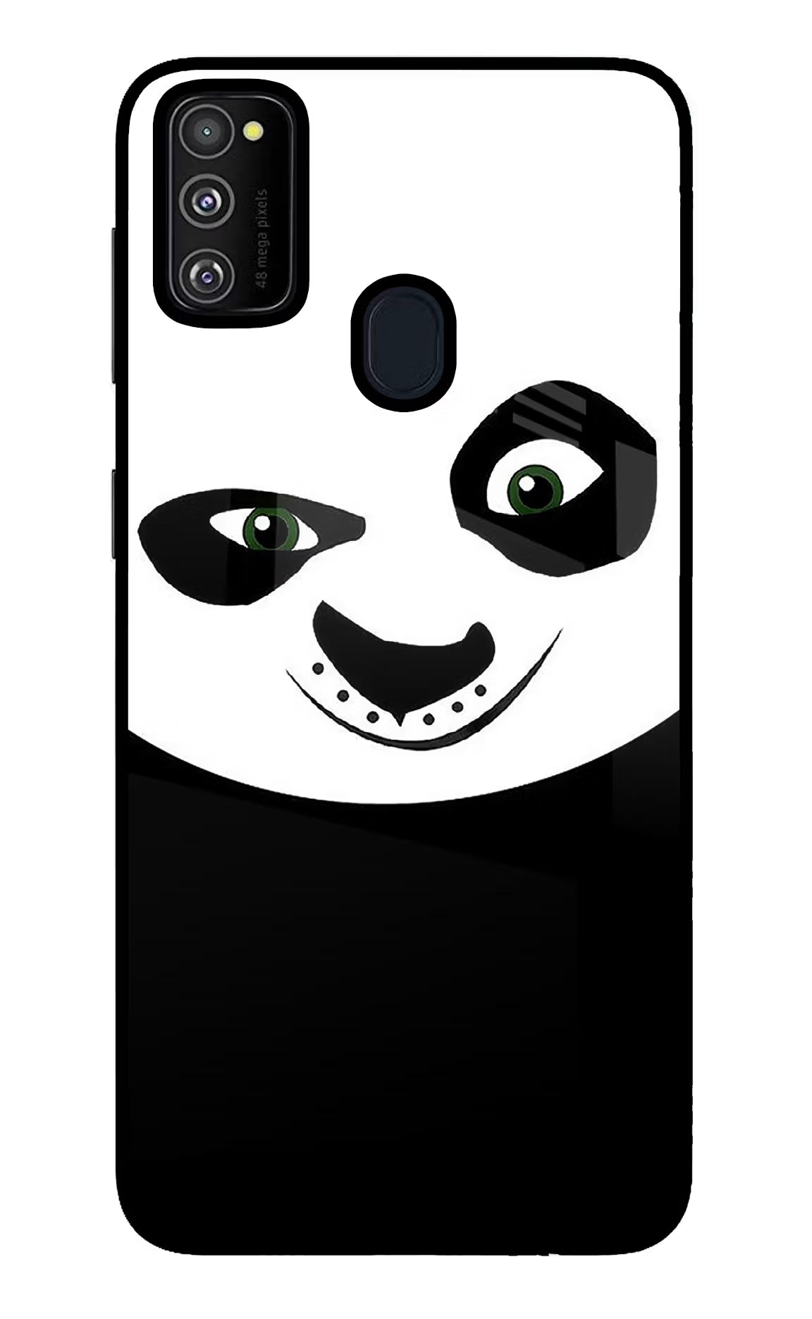 Panda Samsung M30s Glass Case Back Cover by Casekaro