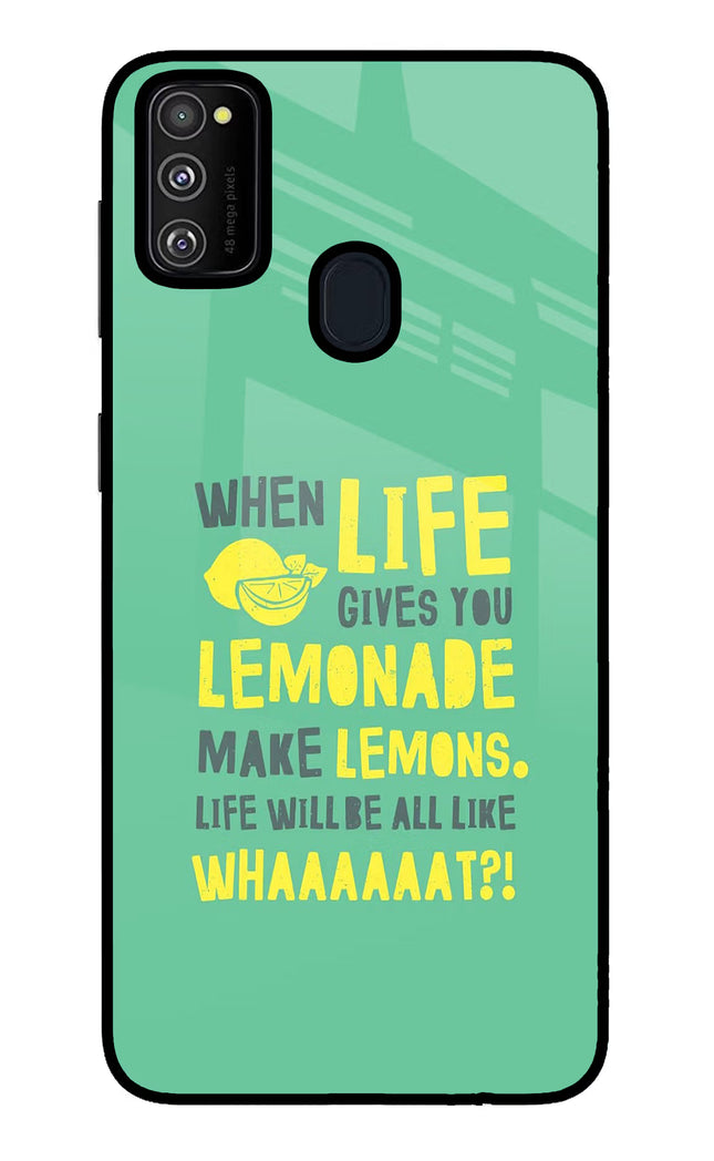 Quote Samsung M30s Glass Case Back Cover by Casekaro