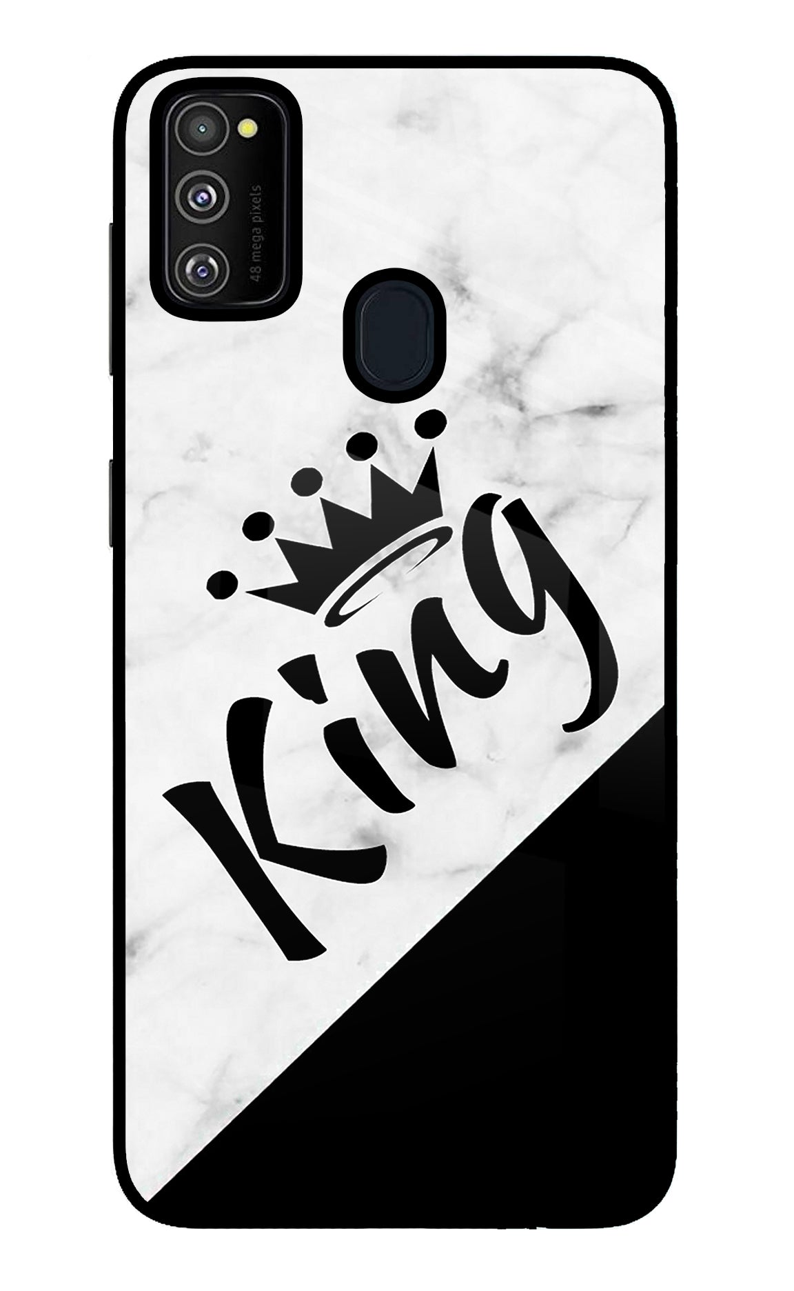 King Samsung M30s Glass Case