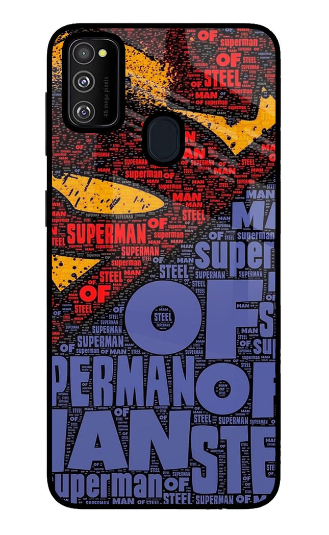 Superman Samsung M30s Glass Case Back Cover by Casekaro