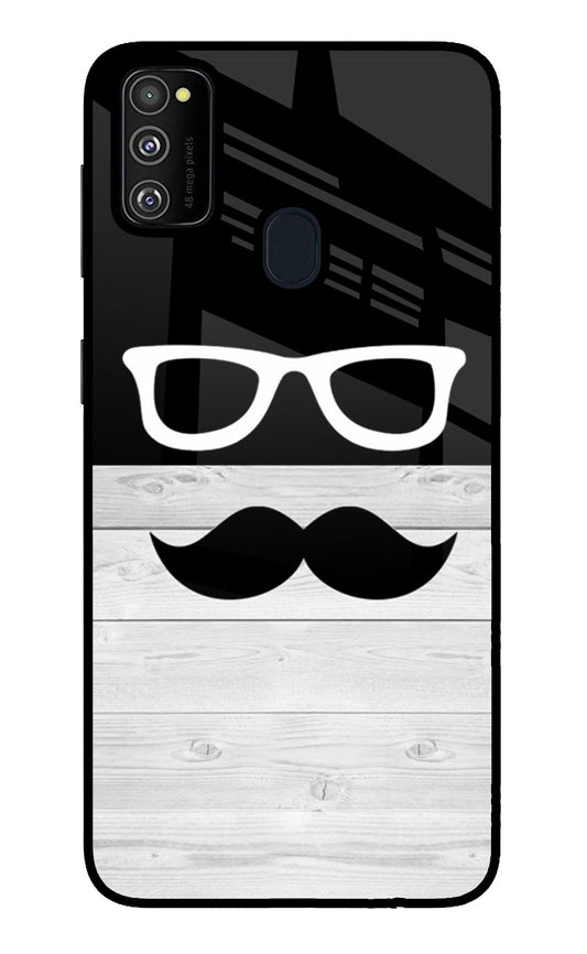 Mustache Samsung M30s Glass Case
