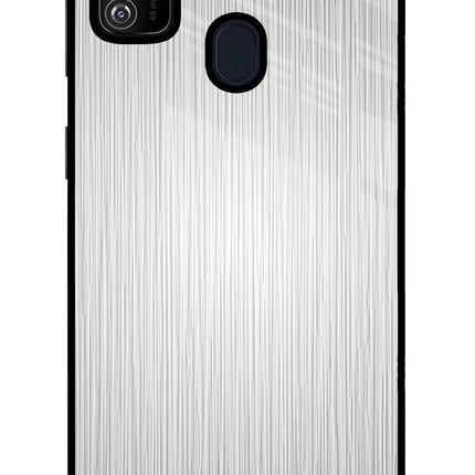 Wooden Grey Texture Samsung M30s Glass Case Back Cover by Casekaro