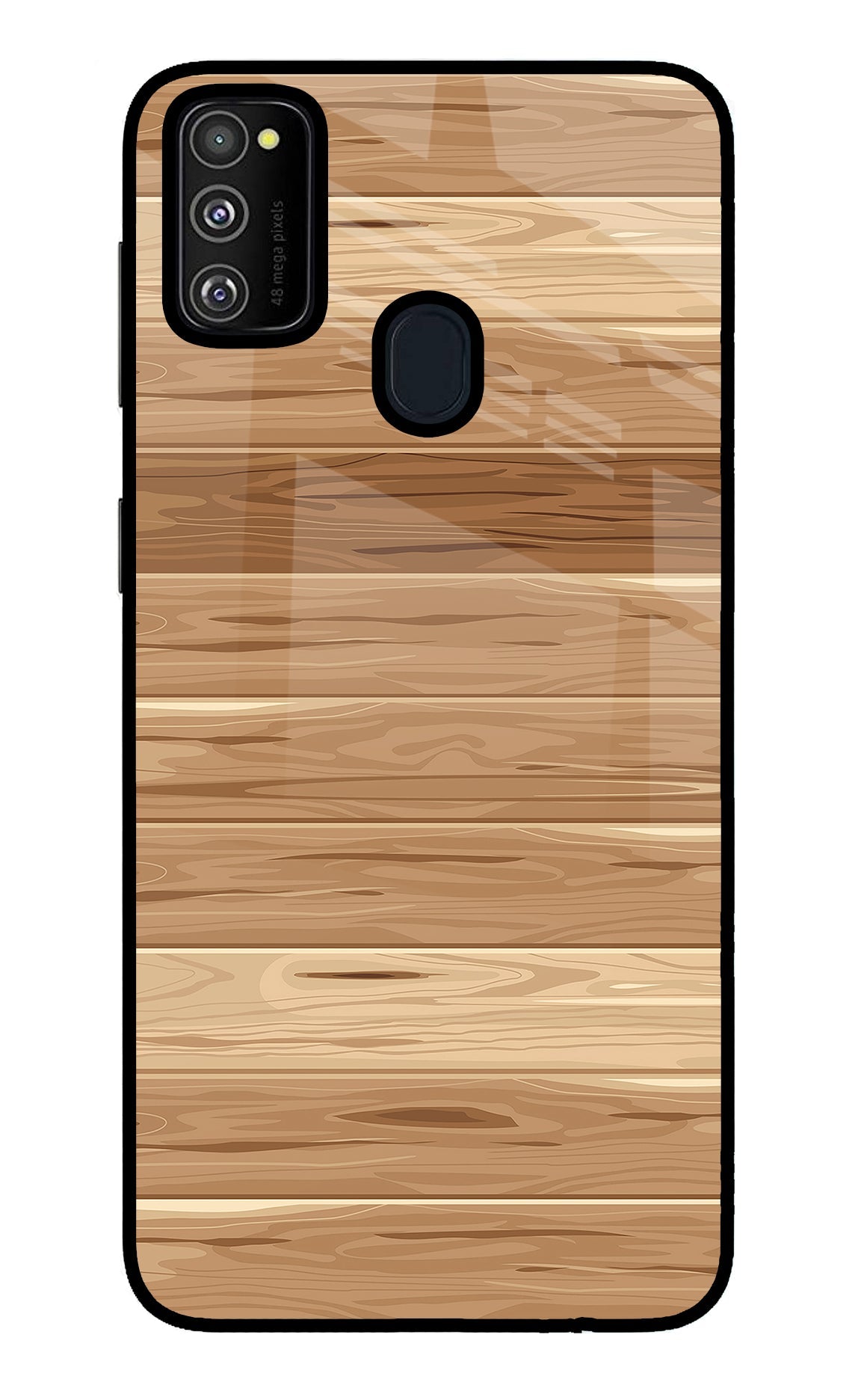 Wooden Vector Samsung M30s Back Cover