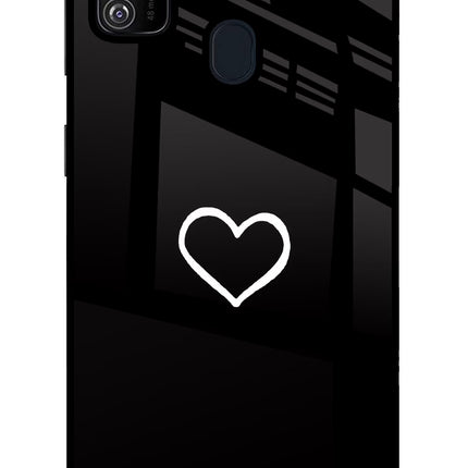 Heart Samsung M30s Glass Case Back Cover by Casekaro