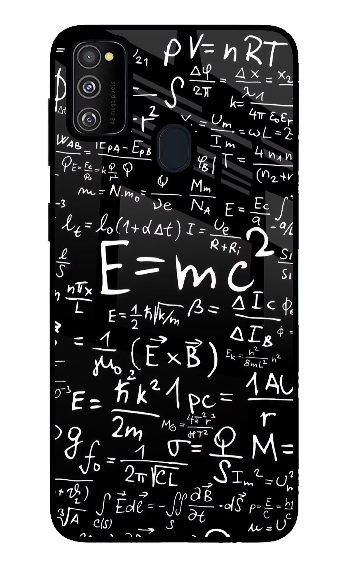 Physics Formula Samsung M30s Glass Case Back Cover by Casekaro