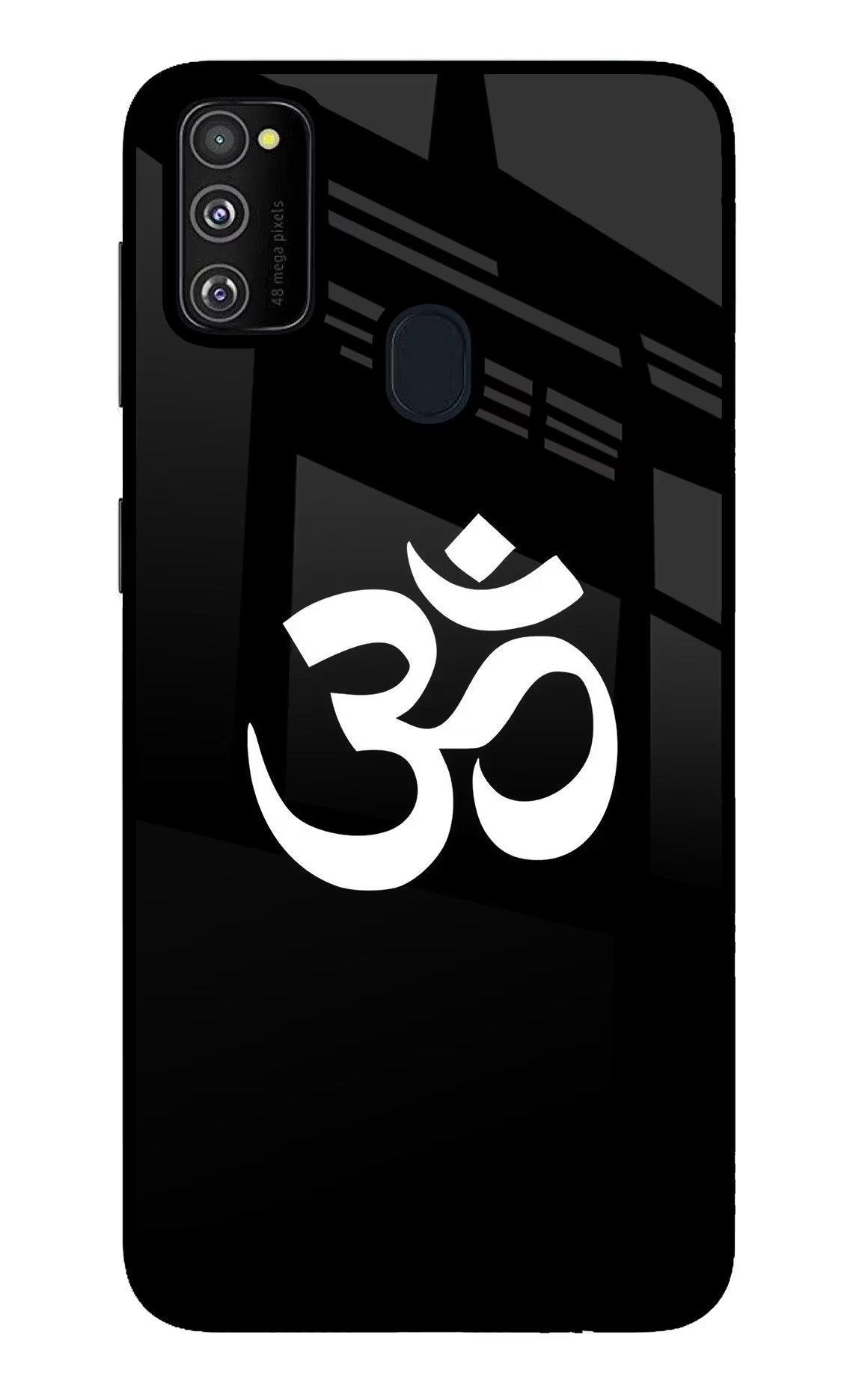 Om Samsung M30s Glass Case Back Cover by Casekaro