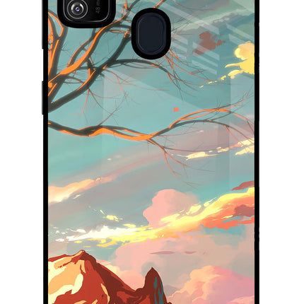 Scenery Samsung M30s Glass Case Back Cover by Casekaro