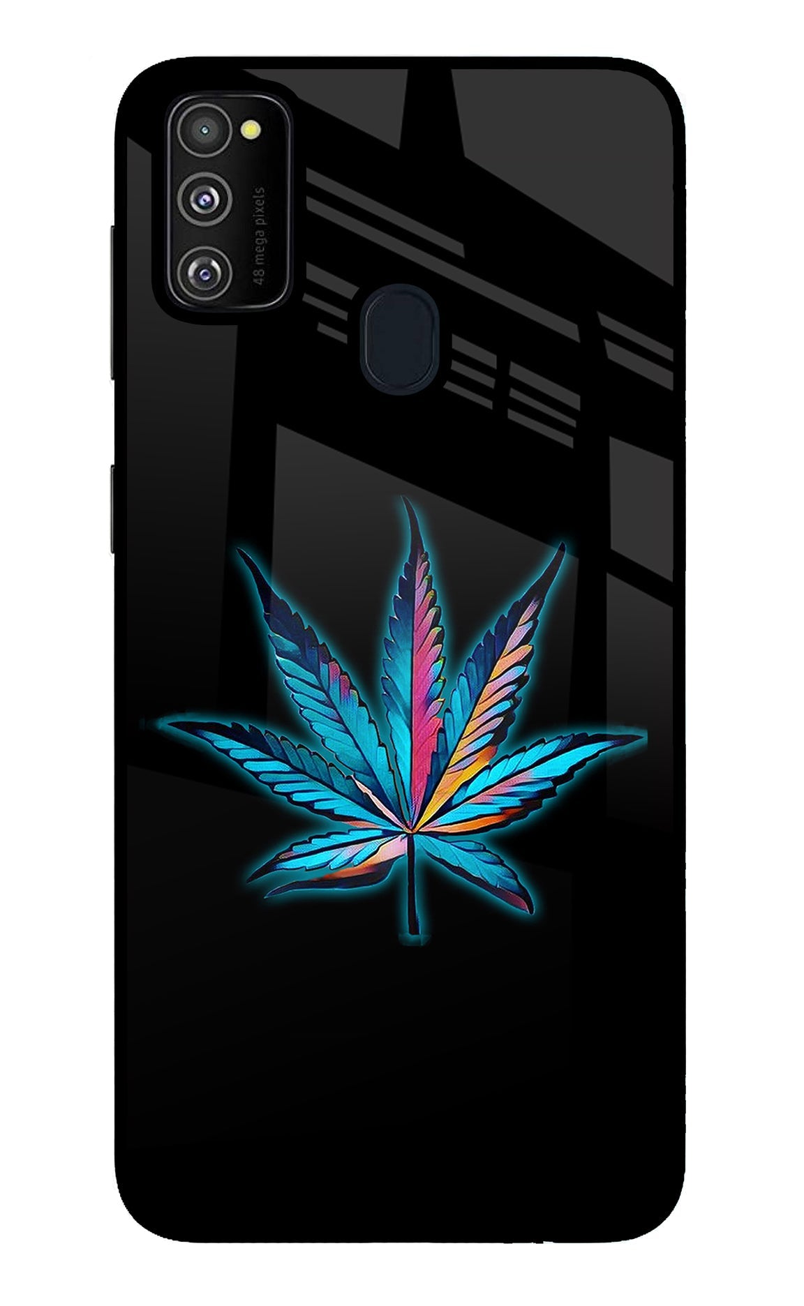 Weed Samsung M30s Glass Case