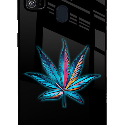 Weed Samsung M30s Glass Case Back Cover by Casekaro