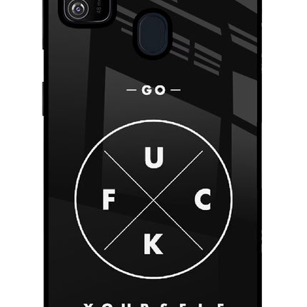 Go Fuck Yourself Samsung M30s Glass Case Back Cover by Casekaro