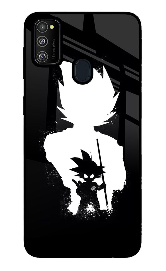 Goku Shadow Samsung M30s Glass Case