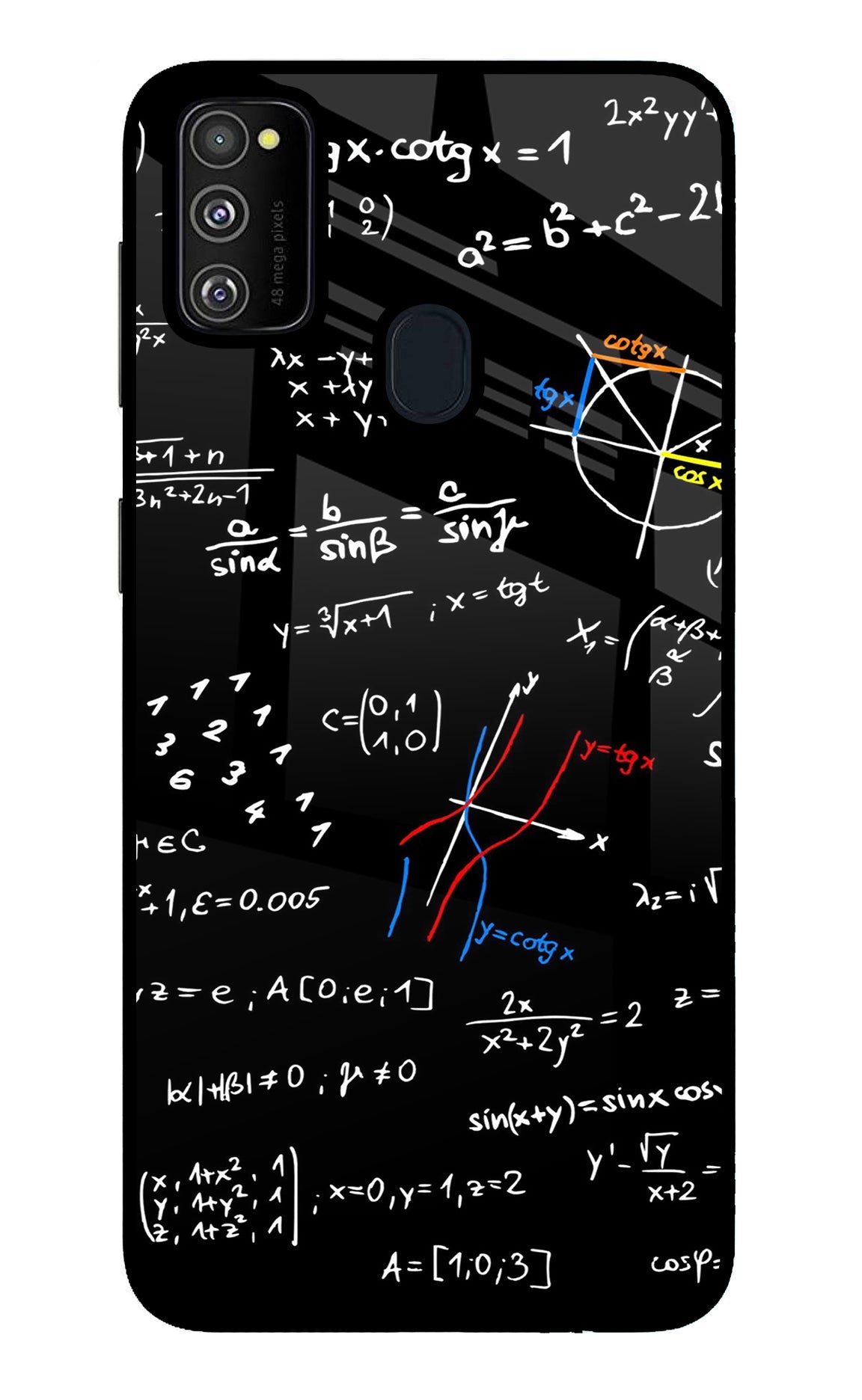 Mathematics Formula Samsung M30s Glass Case