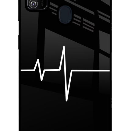 Heart Beats Samsung M30s Glass Case Back Cover by Casekaro