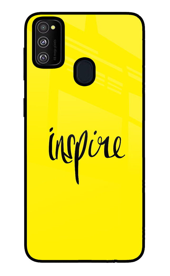 Inspire Samsung M30s Glass Case Back Cover by Casekaro