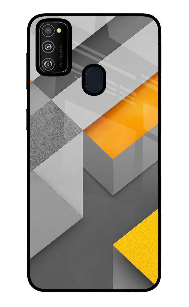 Abstract Samsung M30s Glass Case Back Cover by Casekaro