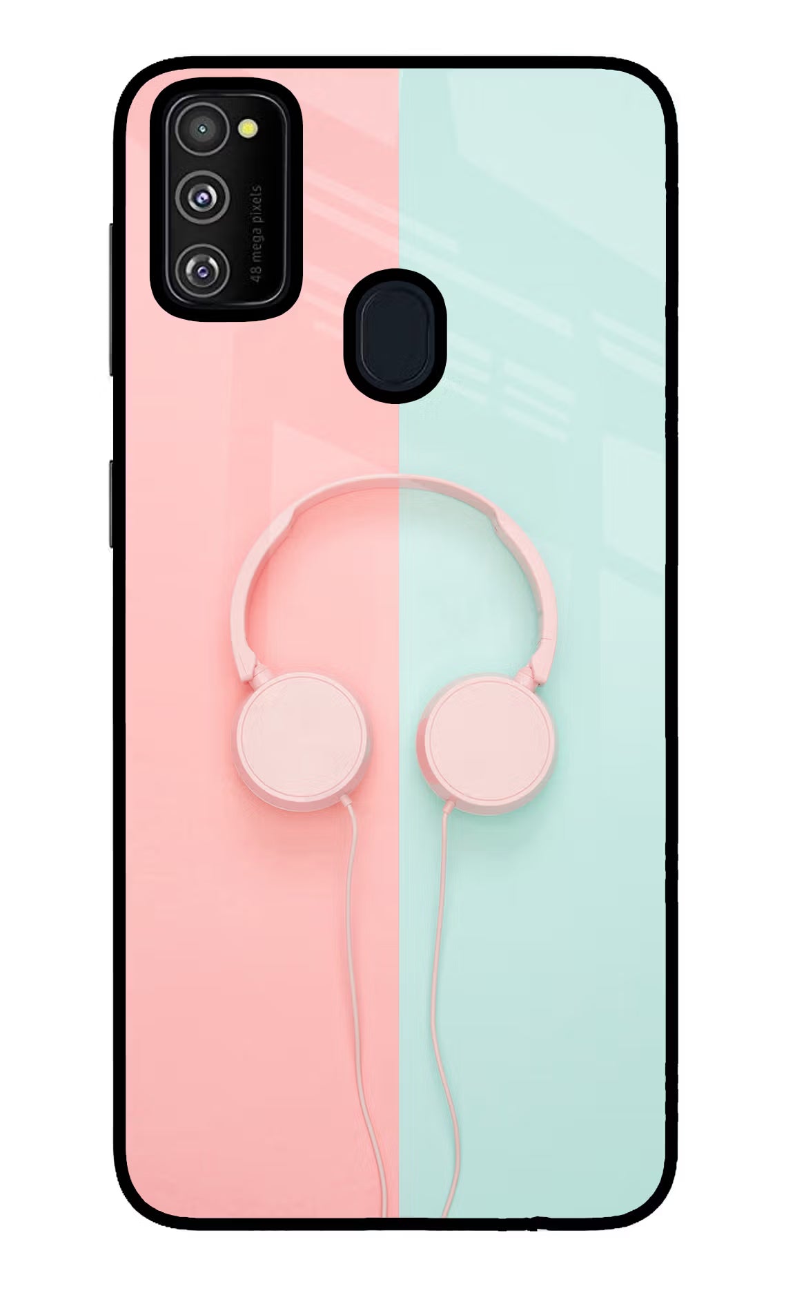 Music Lover Samsung M30s Glass Case Back Cover by Casekaro